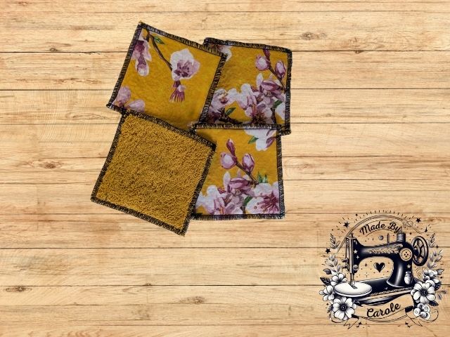 4 lingettes carrés