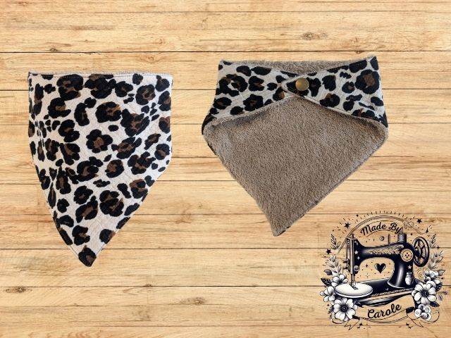 bavoir-bandana-leopard Bavoir bandana