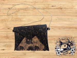 pochette-mariage-liege-fleurs-bas-noir-dore Pochette Mariage liège