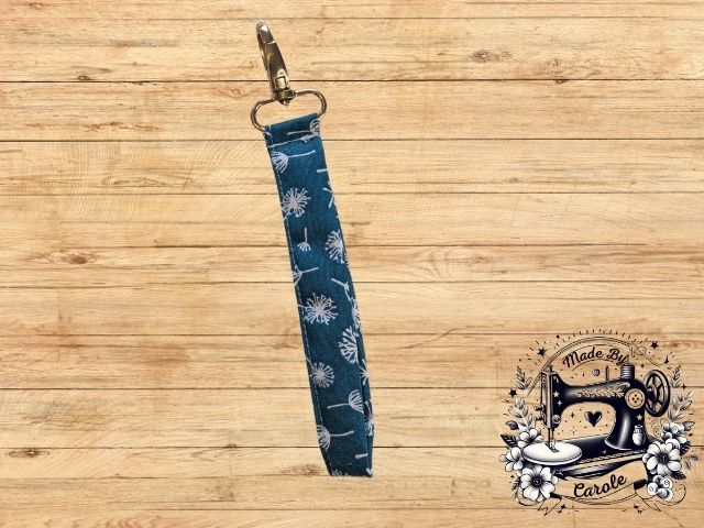 porte-clef-bleu-fleur Porte-clef