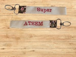 porte-clef-super-atsem-rouge Porte-clef