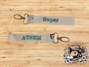 porte-clef-super-atsem-vert Porte-clef